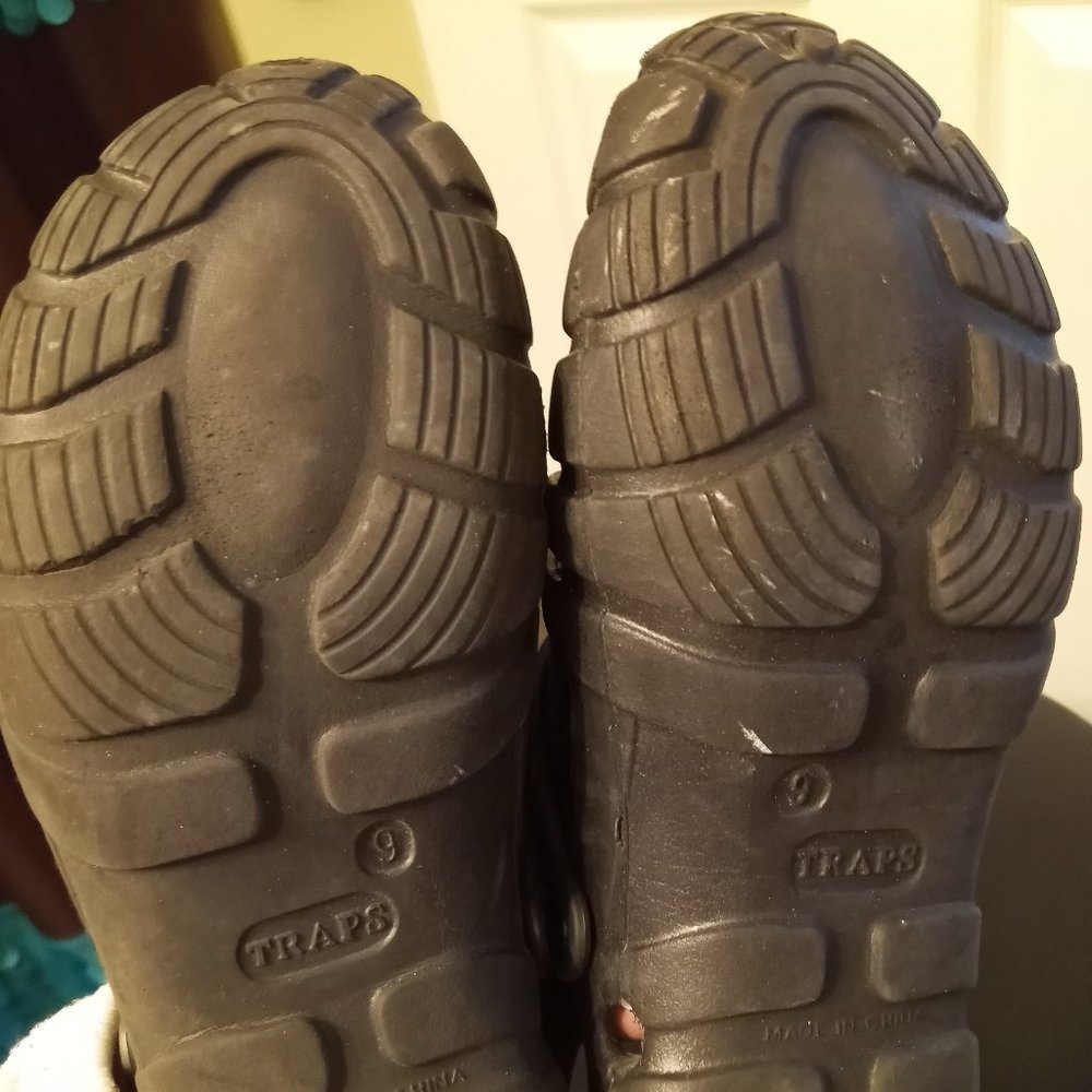 Traps Shoes Size 9 Worn Once Black - Picture 9 of 12